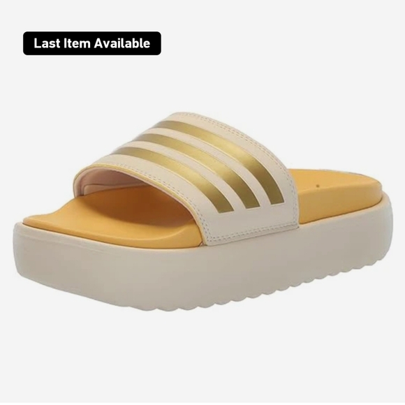 adidas Other - Adilette platform performance slide in sand size mens 9 women's 10.5